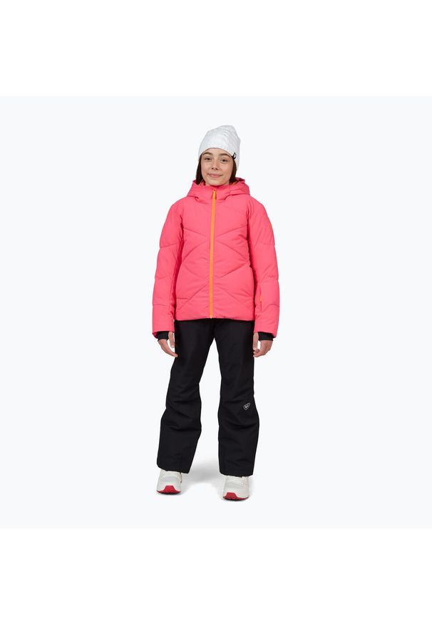 Kurtka narciarska dziecięca Rossignol Girl Staci. Kolor: różowy. Sezon: zima. Sport: narciarstwo