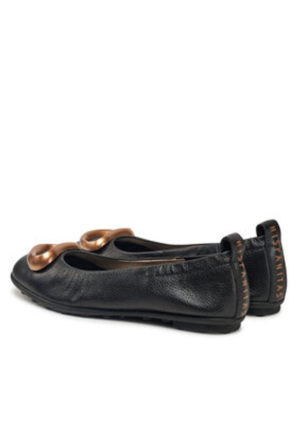 Hispanitas Baleriny HV253931 Czarny. Kolor: czarny. Materiał: skóra