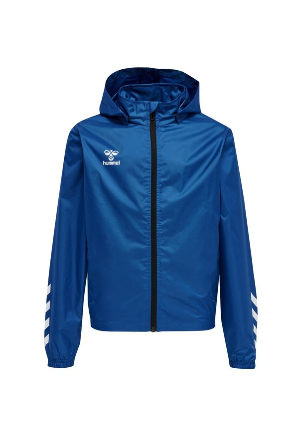 Kurtka do piłki nożnej dla dzieci Hummel Core XK Kids Spray Jacket. Kolor: niebieski