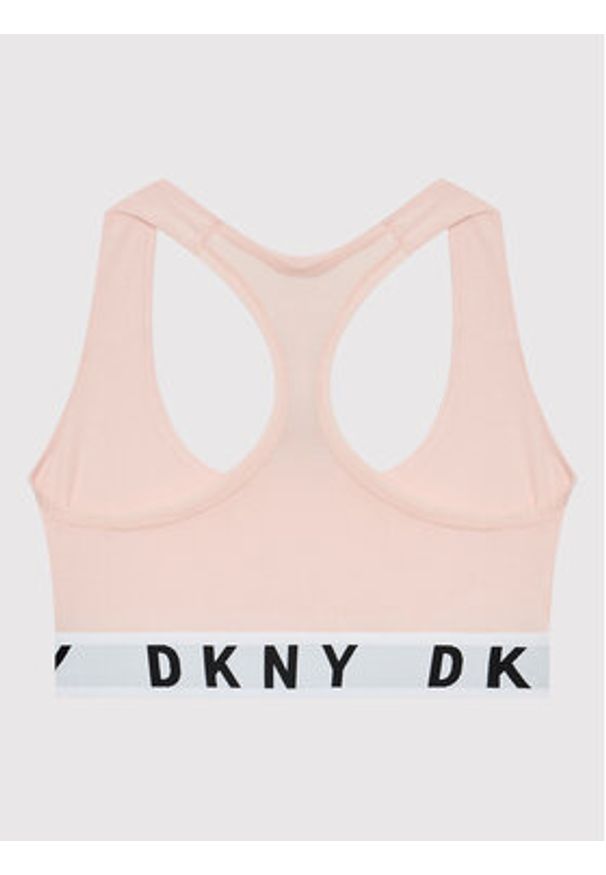 DKNY Biustonosz top DK4519 Różowy. Kolor: różowy. Materiał: bawełna