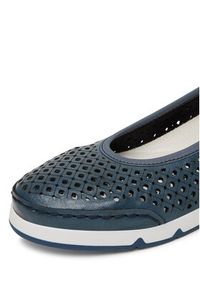 Rieker Baleriny CEO-L3065-14 Granatowy. Kolor: niebieski. Materiał: materiał #2