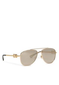 VERSACE - Okulary przeciwsłoneczne Versace. Kolor: złoty #1