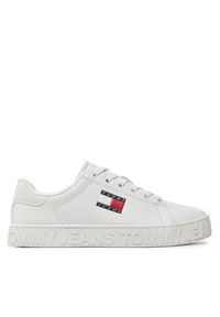 Tommy Jeans Sneakersy Tjw Logo Outsole Sneaker Ess EN0EN02703 Biały. Kolor: biały. Materiał: skóra #1
