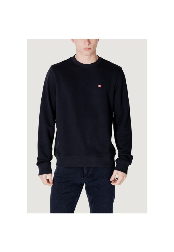 Napapijri - Bluza Mężczyzna NAPAPIJRI BALIS CREW SUM 2. Typ kołnierza: bez kaptura. Kolor: czarny. Materiał: bawełna