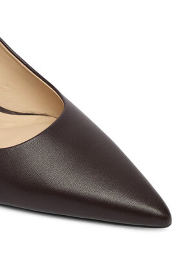 Calvin Klein Szpilki Ess Stiletto 70 HW0HW02607 Bordowy. Kolor: czerwony. Materiał: skóra. Obcas: na szpilce