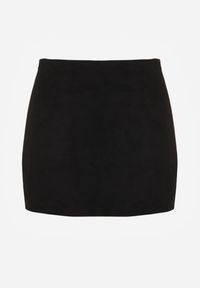 Born2be - Czarne Spódnico-Szorty Zdobione Imitacją Kieszeni z Tyłu Sewrela. Okazja: na co dzień, na randkę. Kolor: czarny. Materiał: koronka. Wzór: aplikacja. Styl: klasyczny, casual, elegancki #7