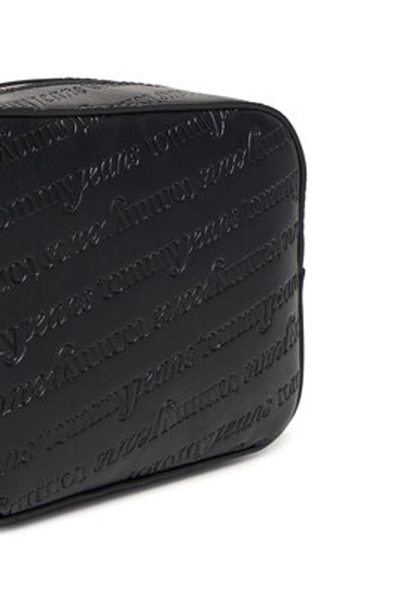 Tommy Jeans Torebka Tjw Must Aop Camera Bag AW0AW17865 Czarny. Kolor: czarny. Materiał: skórzane