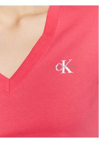 Calvin Klein Jeans T-Shirt J20J220303 Różowy Slim Fit. Kolor: różowy. Materiał: bawełna #4