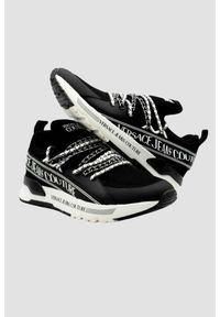 Versace Jeans Couture - VERSACE JEANS COUTURE Czarne sneakersy męskie Fondo Dynamic Dis. Sa3. Kolor: czarny #7