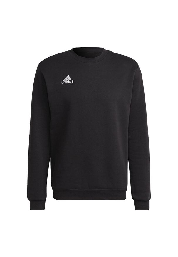 Adidas - Bluza adidas Entrada 22. Kolor: czarny. Materiał: bawełna, poliester, materiał. Sport: piłka nożna, fitness