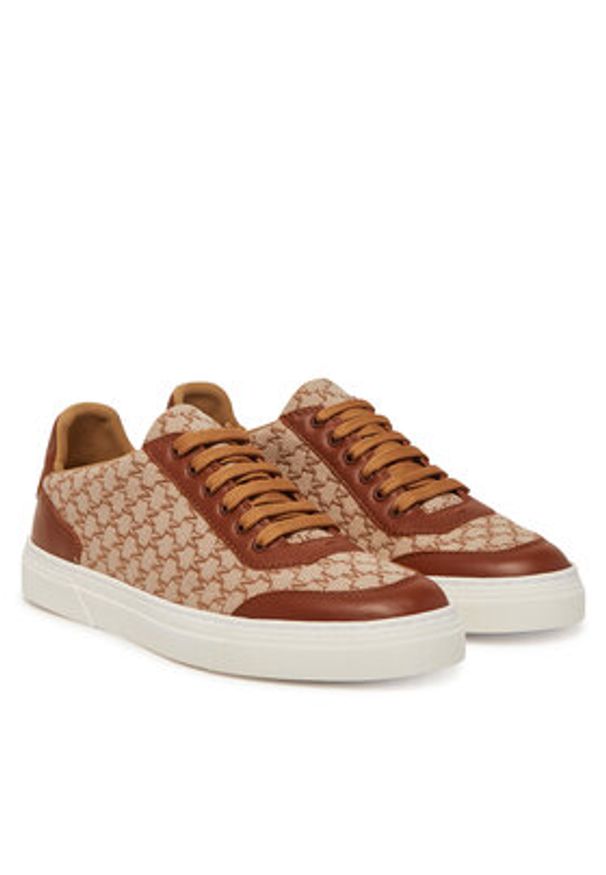 Max Mara Sneakersy 2514761012600 Brązowy. Kolor: brązowy. Materiał: materiał