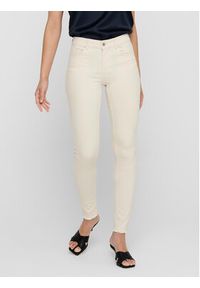 only - ONLY Jeansy 15218655 Écru Skinny Fit. Kolor: kremowy #3