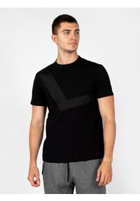 Les Hommes T-Shirt | LBT1019700N | Mężczyzna | Czarny. Okazja: na co dzień. Kolor: czarny. Materiał: bawełna, poliester, elastan. Długość rękawa: krótki rękaw. Styl: casual, elegancki #3