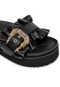 Versace Jeans Couture Klapki 76VA3SM5 Czarny. Kolor: czarny. Materiał: skóra #2