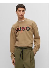 Hugo Bluza Droyko 50494558 Brązowy Relaxed Fit. Kolor: brązowy. Materiał: bawełna, syntetyk #1