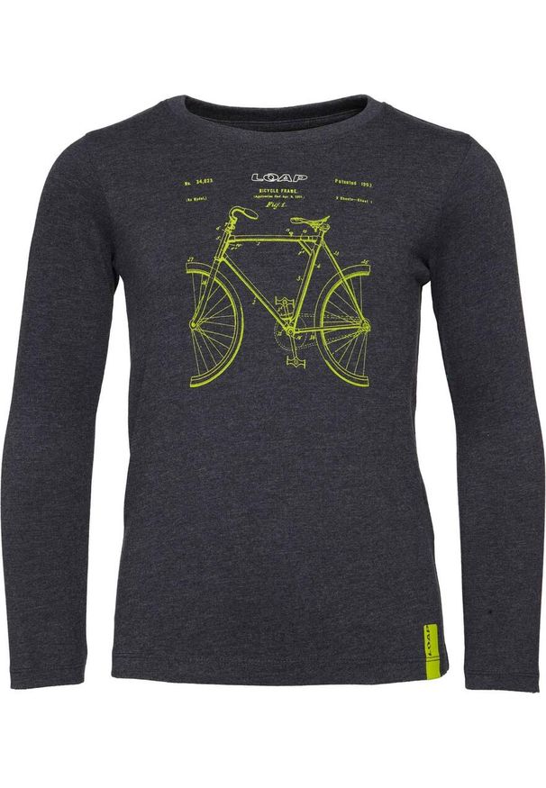 ZENZIMAT - Koszulka z długim rękawem LOAP Buvon chłopięca Dark Blue 134-140. Kolor: wielokolorowy, niebieski, żółty. Materiał: bawełna. Długość rękawa: długi rękaw. Długość: długie