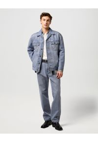 Wrangler - MESKA KURTKA JEANSOWA WRANGLER ANTI FIT JACKET LIGHT ICE 112371446. Materiał: jeans #2