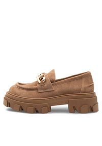 Badura Loafersy SOPHIA-01 Brązowy. Kolor: brązowy. Materiał: zamsz, skóra #5