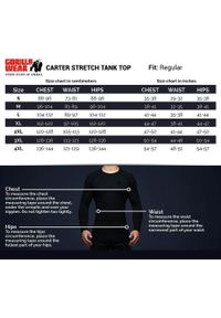 GORILLA WEAR - Carter Elastyczny Top bez rękawów - Czarny. Kolor: czarny. Długość rękawa: bez rękawów. Styl: sportowy