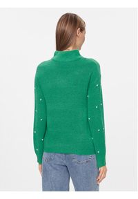 Brave Soul Sweter LK-248PRILLIAC Zielony Regular Fit. Kolor: zielony. Materiał: wiskoza #7