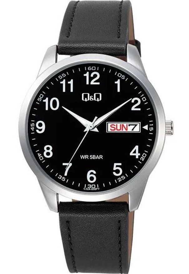 Zegarek męski QQ C32A-008P czarny. Kolor: czarny