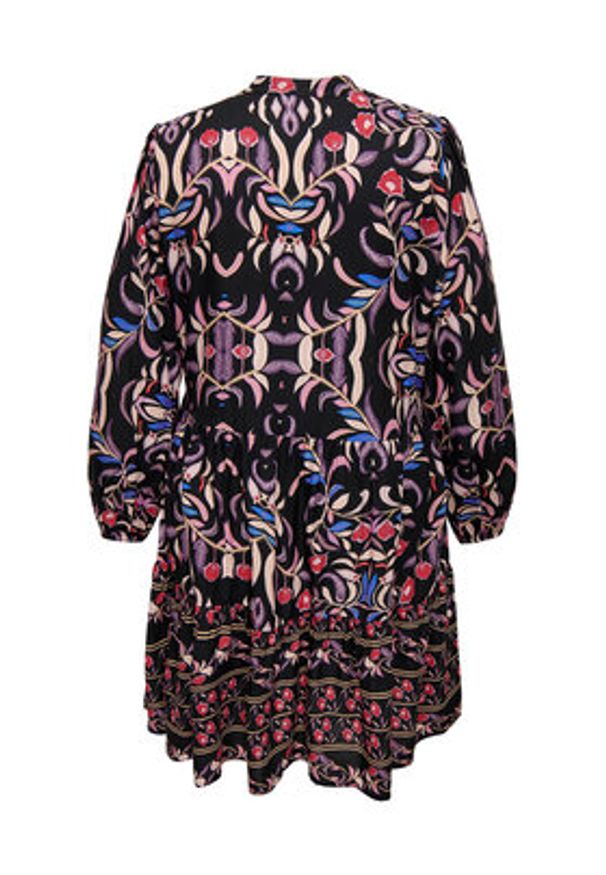 ONLY Carmakoma Sukienka codzienna 15298227 Czarny Regular Fit. Okazja: na co dzień. Kolor: czarny. Materiał: wiskoza. Typ sukienki: proste. Styl: casual