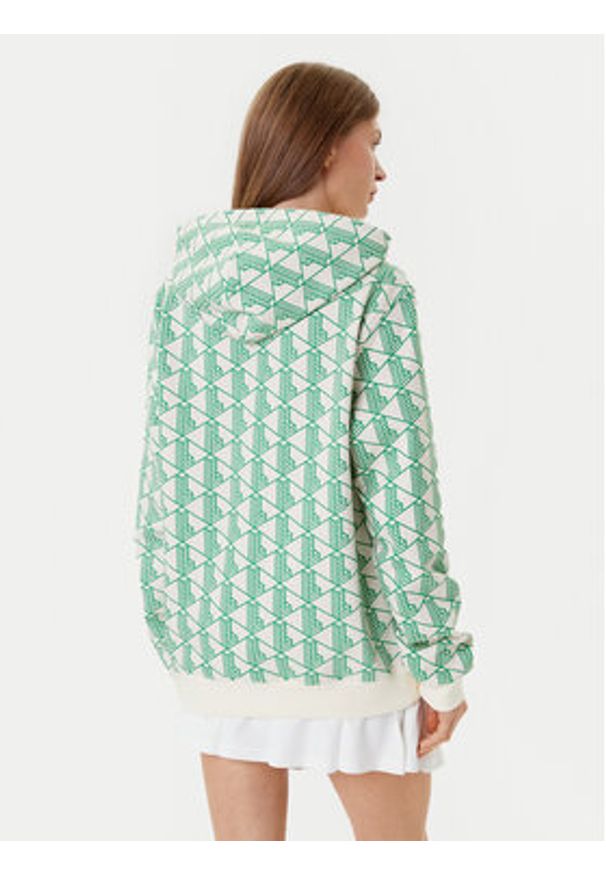 Lacoste Bluza SH2855 Zielony Classic Fit. Kolor: zielony. Materiał: bawełna