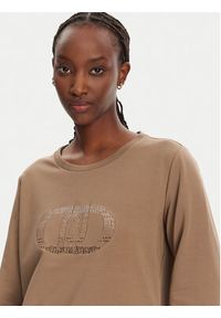 Liu Jo Sport Bluza TA5168 FS090 Brązowy Regular Fit. Kolor: brązowy. Materiał: bawełna. Styl: sportowy