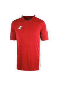 Koszulka piłkarska dla dzieci LOTTO JR ELITE+. Kolor: czerwony. Sport: piłka nożna