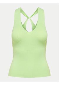 JDY Top Sabrina 15258897 Zielony Slim Fit. Kolor: zielony. Materiał: wiskoza #7