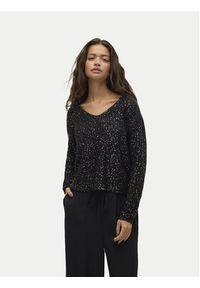 Vero Moda Bluzka Leilani 10318223 Czarny Loose Fit. Kolor: czarny. Materiał: syntetyk #5