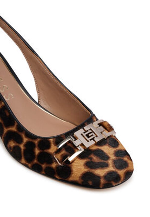 Guess Czółenka FLTCLD LEP05 Brązowy. Kolor: brązowy. Materiał: skóra