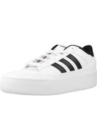 Adidas - Kapcie ADIDAS START BOLD W Biały. Kolor: biały. Materiał: syntetyk, tkanina. Styl: sportowy