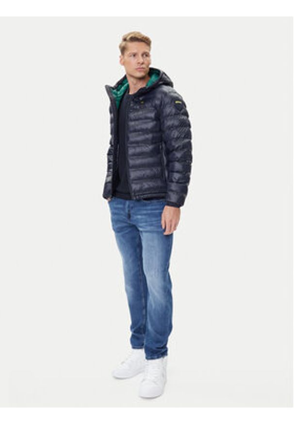 Blauer Kurtka przejściowa 25WBLUC02132 Granatowy Regular Fit. Kolor: niebieski. Materiał: syntetyk