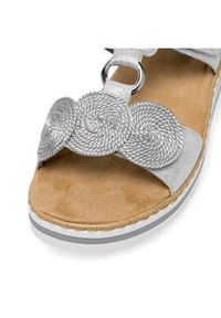 Rieker Klapki V02K3-40 Srebrny. Kolor: srebrny. Materiał: syntetyk #2
