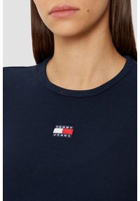 Tommy Jeans - TOMMY JEANS Granatowy t-shirt damski, Rozmiar S. Kolor: niebieski #3