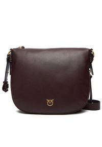 Pinko - PINKO Torebka Hobo Zip Around Classic Ai 25-26 PLTT 105113 A0QO Bordowy. Kolor: czerwony. Materiał: skórzane