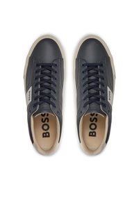 BOSS - Boss Sneakersy Aiden Tenn 50512366 Granatowy. Kolor: niebieski