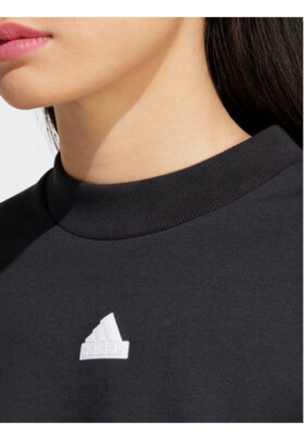 Adidas - adidas Bluza Future Icons 3-Stripes IP1549 Czarny Loose Fit. Kolor: czarny. Materiał: bawełna
