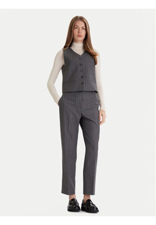 TOMMY HILFIGER - Tommy Hilfiger Chinosy WW0WW46704 Szary Regular Fit. Kolor: szary. Materiał: wiskoza