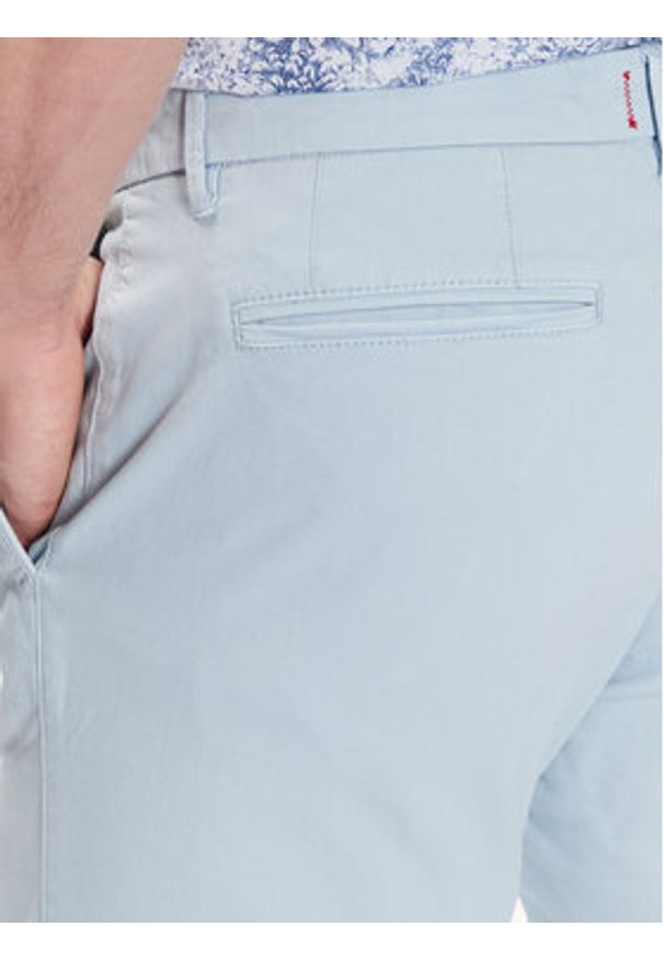 CINQUE - Cinque Chinosy Ciwood_2 2051 Błękitny Slim Fit. Kolor: niebieski. Materiał: bawełna