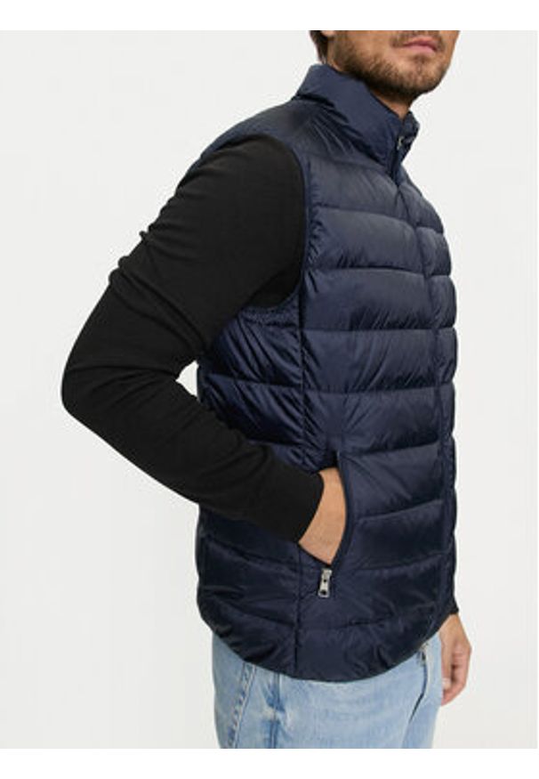 GANT - Gant Kamizelka 7006299 Granatowy Regular Fit. Kolor: niebieski. Materiał: syntetyk