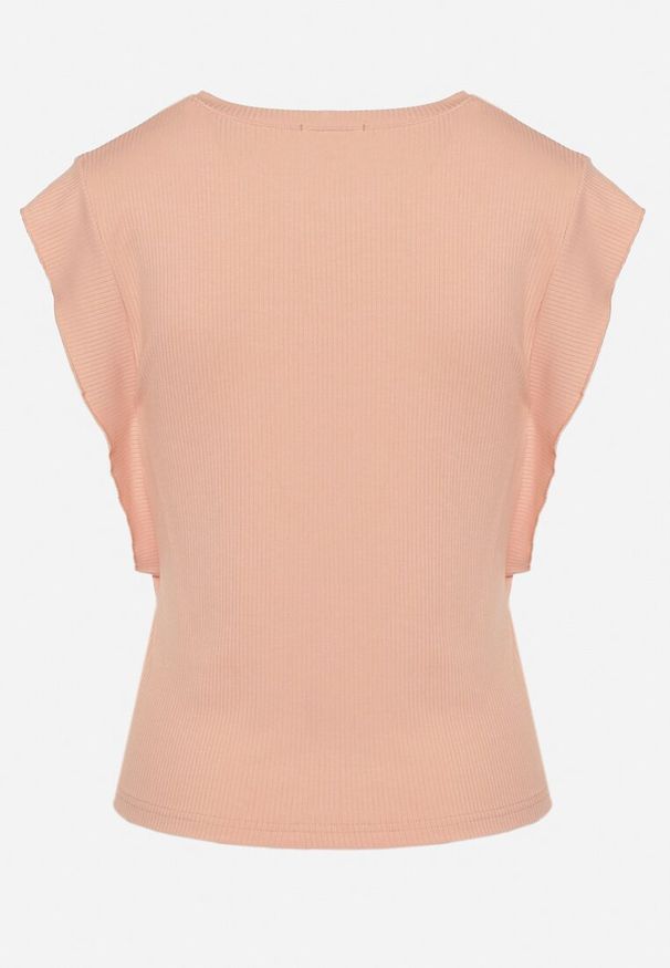 Born2be - Różowy Wiskozowy Top z Krótkim Rękawem Bioressa. Okazja: na co dzień. Kolor: różowy. Materiał: wiskoza. Długość rękawa: krótki rękaw. Długość: krótkie. Styl: wizytowy, casual, elegancki