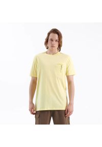 House - Koszulka z nadrukiem na kieszeni - Żółty. Kolor: żółty. Wzór: nadruk