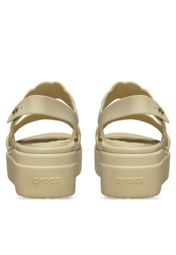 Crocs Sandały Brooklyn Woven Upper LW 209977 Beżowy. Kolor: beżowy