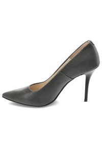 Szare Szpilki Baldaccini Eleganckie Skórzane Buty. Okazja: na co dzień, do pracy, na spotkanie biznesowe. Kolor: szary. Materiał: skóra. Obcas: na szpilce. Styl: elegancki. Wysokość obcasa: średni
