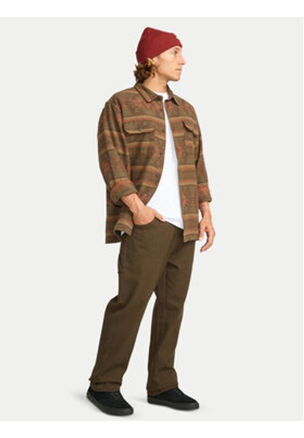 Billabong Koszula Offshore EBYWT03013 Brązowy Regular Fit. Kolor: brązowy. Materiał: bawełna