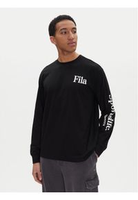 Fila Longsleeve Laon FAM0904 Czarny Oversize. Kolor: czarny. Materiał: bawełna. Długość rękawa: długi rękaw #1