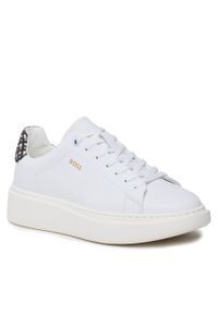 BOSS - Sneakersy Boss Amber Sneaker 50488195 10240751 01 Open White 124. Kolor: biały. Materiał: skóra