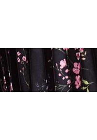 TOP SECRET - Plisowana spódnica midi w kwiaty. Okazja: na imprezę. Kolor: czarny. Materiał: materiał. Długość: długie. Wzór: kwiaty. Sezon: jesień. Styl: elegancki #3